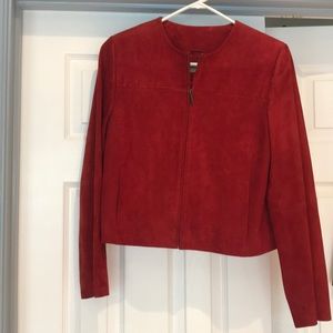 Short leather jacket (suede like)